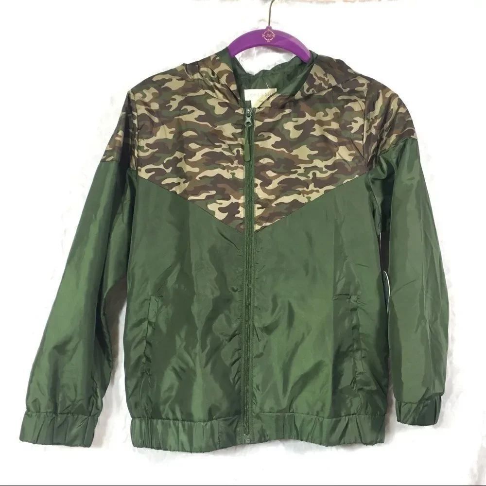 Olive drab army green camo camouflage jacket coat
